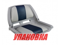 Кресло складное мягкое TRAVELER, цвет серый/синий (упаковка из 16 шт.)