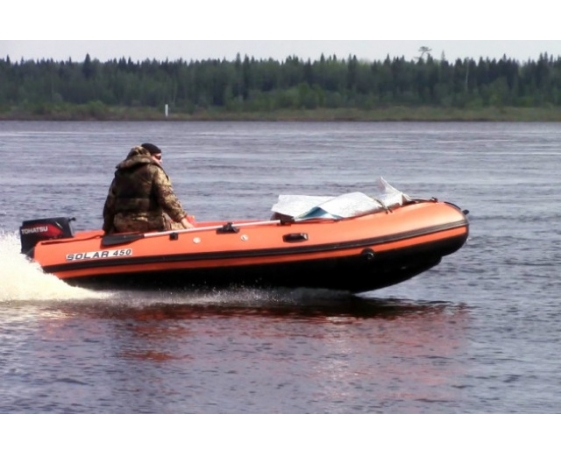 Надувная лодка Солар 450 К ПК оранжевый 