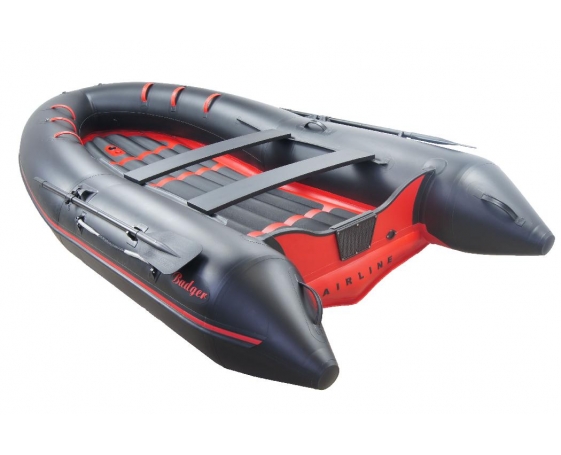 Надувная лодка  Badger ARL360 (Черный/красный)