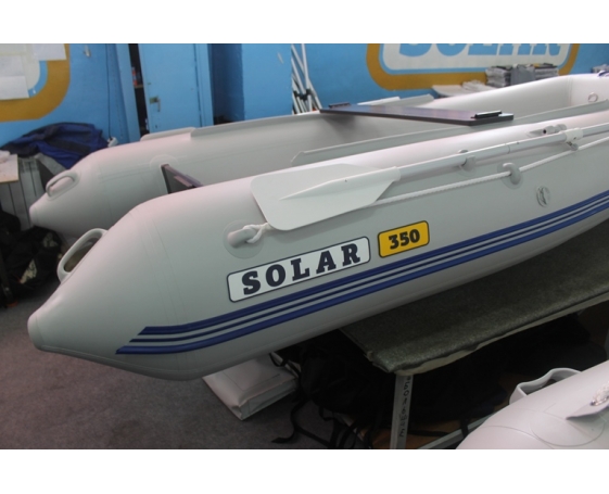 Надувная лодка Solar (Солар) 350 К (Оптима), Серый