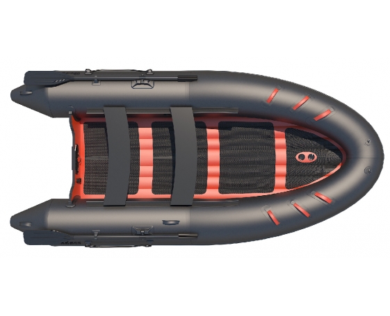 Надувная лодка  Badger ARL360 (Черный/красный)