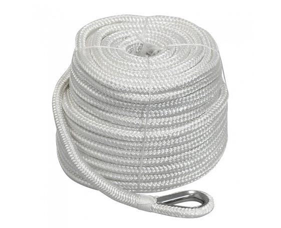 Плетеный якорный трос Santong Rope 10мм*45м белый STALW04 Santong Rope