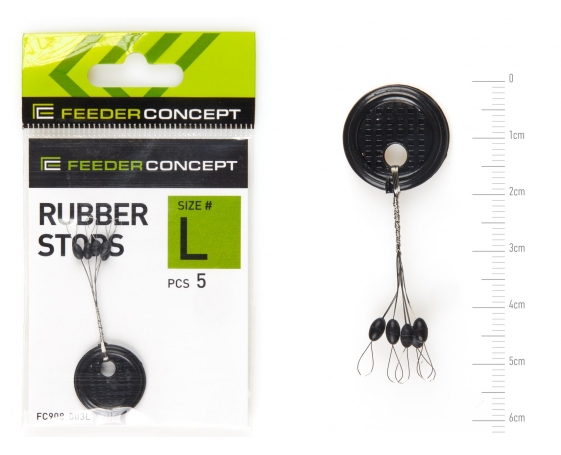 Стопоры резиновые Feeder Concept RUBBER STOPS р.003L 5шт.