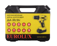 Дрель-шуруповерт Eurolux ДА-20/2Li