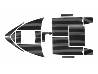 Купить Нет данных Комплект палубного покрытия Marine Rocket для Феникс 560, тик черный, белая полоса у официального дилера со скидкой