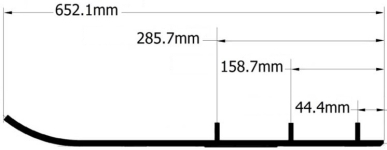 Конек лыжи SPI Arctic Cat (комплект 2шт) A-04-0-4-115