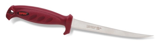 Филейный нож Rapala Jigging Shad RAP (лезвие 15 см, красн. рукоятка, без чехла) 126SP