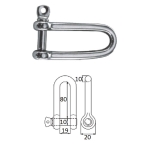 Купить Cim Скоба CIM такелажная удлиненная с винтовым пальцем 10 мм сталь AISI 316 2408-0110 у официального дилера со скидкой