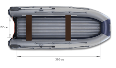 Надувная лодка ФЛАГМАН DK 430 IJ