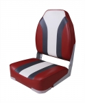 Купить Newstarmarine Сиденье мягкое складное Newstarmarine High Back Rainbow Boat Seat, красно-белое у официального дилера со скидкой