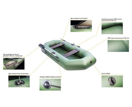 Надувная лодка АКВА210 оптима