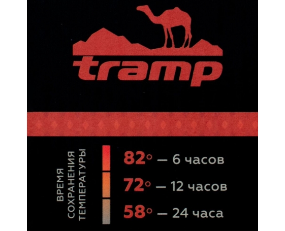 Термос Tramp 0,75 л черный