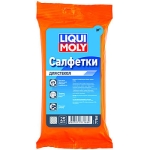 Влажные салфетки хозяйственно-бытовые для стёкол, зеркал и фар LIQUI MOLY Reinigungstucher  77168