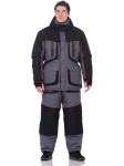 Костюм зимний Siberia LUX ткань Breathable цвет Серый/Черный р.44-46 4627161771974