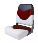 Купить Newstarmarine Сиденье мягкое складное Newstarmarine Premium High Back Boat Seat, бело-красное 75128WRC у официального дилера со скидкой