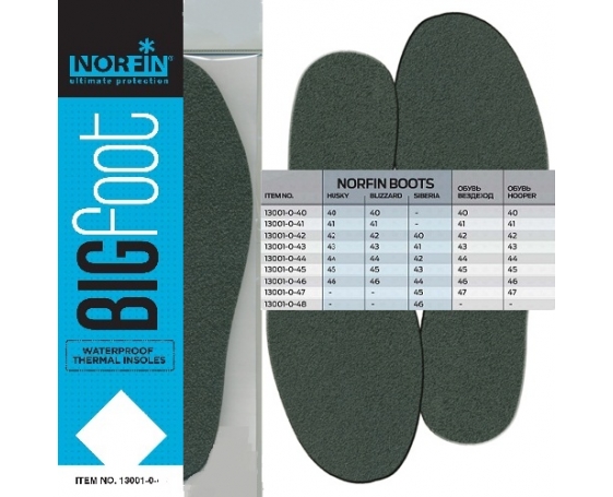 Стельки бахил термо Norfin BIGFOOT непромокаемые р.43 арт.13001-0-43