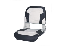 Купить Newstarmarine Сиденье пластмассовое складное с подложкой Newstarmarine All Weather High Back Seat бело-чёрное 7514 у официального дилера со скидкой