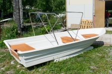 Купить Виза-Яхт Корпусная лодка Виза-Яхт ВИЗА Легант-425 (стандарт) Белый-Бирюзовый цвет у официального дилера со скидкой