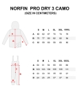 Костюм демисезонный Norfin PRO DRY 3 CAMO р.XXXL