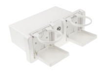 Купить Easterner Ящик для мелочей врезной, с замком и складным подстаканником, белый у официального дилера со скидкой