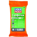 Влажные салфетки хозяйственно-бытовые для пластика LIQUI MOLY Reinigungstucher 77169