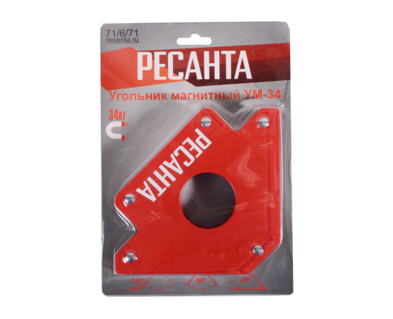 Угольник магнитный УМ-34 Ресанта