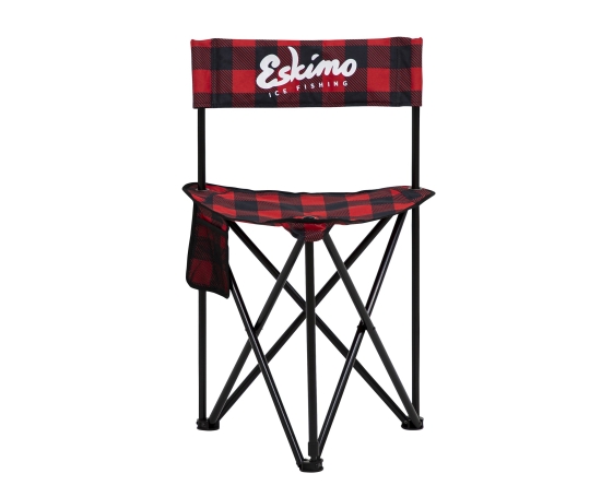Кресло для зимней рыбалки Eskimo Plaid, XL Folding ice stool клетчатое
