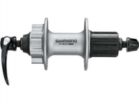 Втулка задн. Shimano Deore, M525A, 36 отв, 8/9ск, QR, 6-болт, сереб. лого Shimano