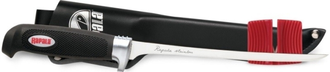 Филейный нож Rapala Jigging Shad RAP (лезвие 18 см, мягк. рукоятка) BP707SH1