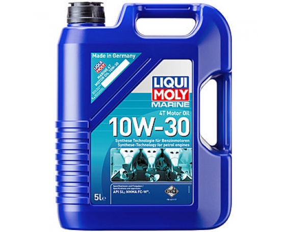 Синтетическое-HC моторное масло LIQUI MOLY  Marine 4T Motor Oil 10W-30 5L 25023
