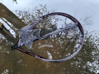 Подсачек складной Lucky John телескопический 180х70х60см прорезиненный плавающий