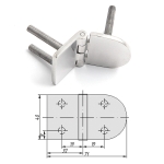 Купить Homer Петля неразъемная Homer 69х40х4 мм М6х35 8623 у официального дилера со скидкой