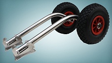 Транцевые быстросъемные шасси Колесец для лодок НДНД