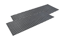 Покрытие палубное EVA, 1900х700х6мм, самоклеящееся, темно-серое, тип 