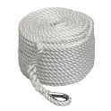 Трёхпрядный якорный трос SANTONG ROPE 12мм*45м белый