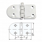 Петля Bronco неразъемная 67х39х2 мм