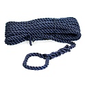 Трёхпрядный трос швартовый SANTONG ROPE 12мм*10м тёмно-синий