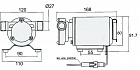 Насос TMC водяной 400GPH, 168x120x97 мм, 24V, в комплекте 06201_24