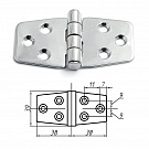 Петля неразъемная Homer 76х39х2 мм 6072