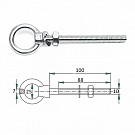 Рым-болт CIM с проушиной 10х100мм 1006-0110