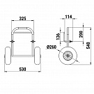 Тележка Техномарин для транспортировки лодки типа 