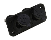 Панель с двумя разъёмами прикуривателя