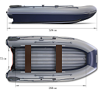 Надувная лодка ФЛАГМАН DK 320 двухкорпусная