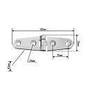 Петля узкая 102х26х4,5мм SUNFINE