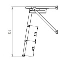 Платформа Техномарин кормовая + трап 3 ступени черные