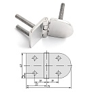 Петля неразъемная Homer 69х40х4 мм М6х35 8623