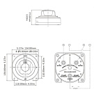 Переключатель батарей Seaflo 134x134 мм (до 32В)